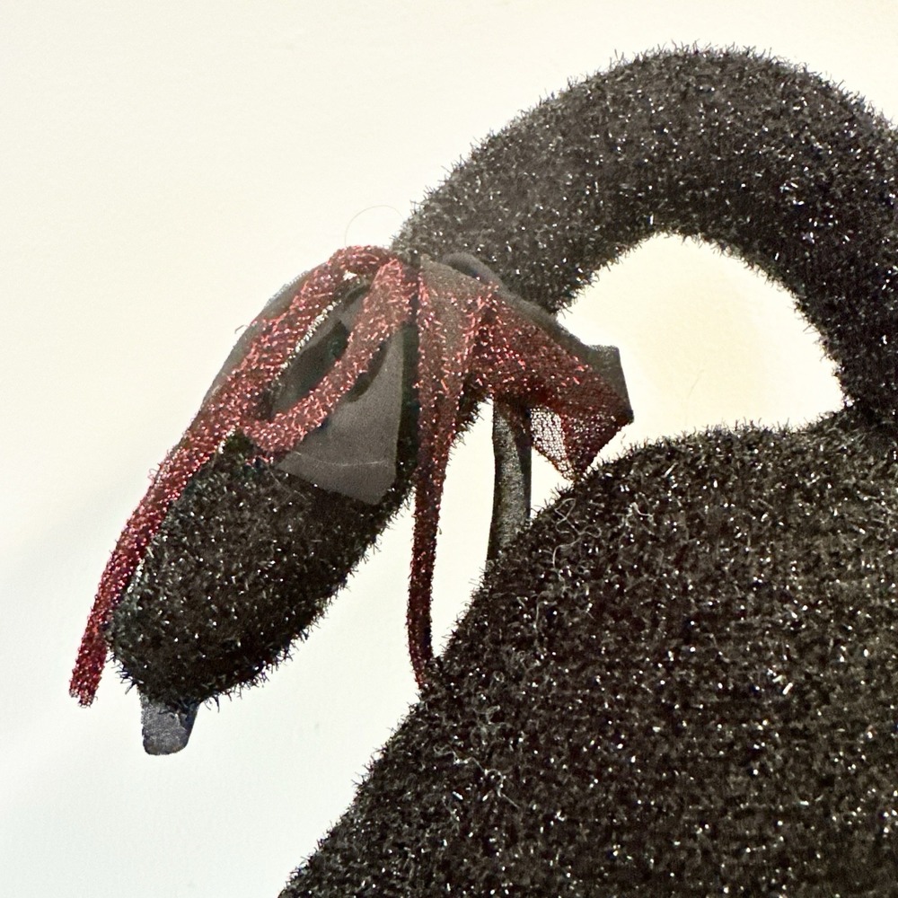 Kids of America 14.5" Black Halloween Cat Metallic Vintage 2000 Plush Toy - Picture 6 of 11